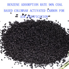 Taux d&#39;adsorption du benzène 96% de charbon actif à base de charbon pour la purification de l&#39;air